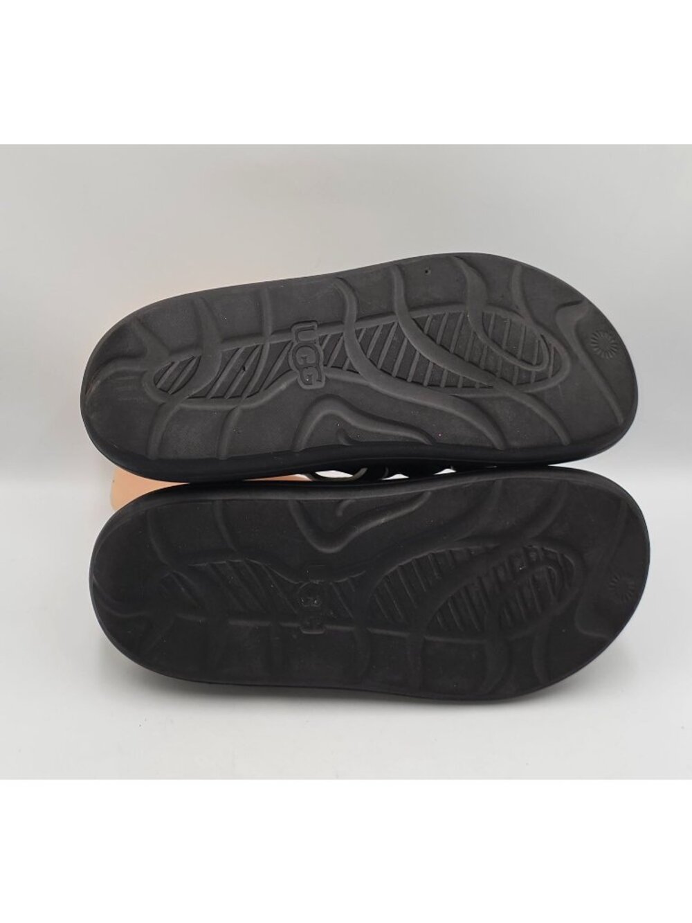 UGG Women's Black Sport Yeah Slide Logo Slingback Strap Sandals Size 10 3829 - Picture 5 of 16